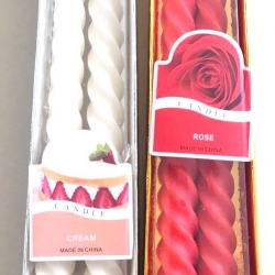 เทียนแดงคู่ 2 ชิ้นกล่อง 26 ซม.