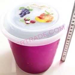 ถังร่ำรวยสีสะท้อน+ฝาปิด 15.5x16 ซม.