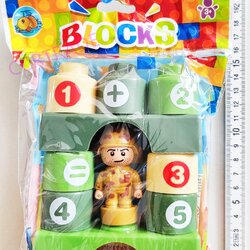 บล็อคตัวต่อการ์ตูน 10 ชิ้นถุง 16x20 ซม.