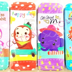 กล่องดินสอเหล็ก 2 ชั้น (การ์ตูน) 20.5 ซม.