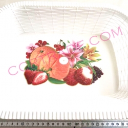 ถาดพลาสติกก้นลึก (สี่เหลี่ยม) 25x38 ซม.