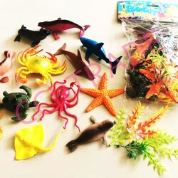 ชุดสัตว์ทะเลโอเชี่ยน 16 ชิ้นถุงจัมโบ้ 18.5x30 ซม.(1x3)