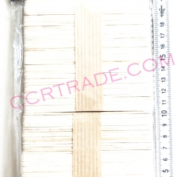 ไม้ไอติมสีธรรมชาติ 100 แท่ง(หน้า 10 มิล)