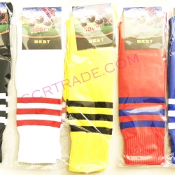 ถุงเท้ากีฬาใส่วิ่ง เตะฟุตบอล (รัดน่อง) 54 ซม.(Free size)