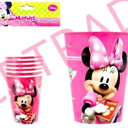 แก้วกระดาษ 6 ชิ้นถุง มินนี่เม้าส์ 8x13.5 ซม.(ลิขสิทธิ์แท้)