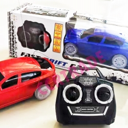 รถแข่งบังคับ RC ล้อไฟ+รีโมทกล่อง 11x34.5 ซม.(1x3)