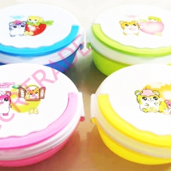 กล่องข้าวการ์ตูนหูหิ้ว ทรงรี 12x16 ซม.