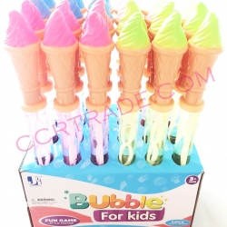 กระบองเป่าฟองไอติมโคนกล่อง 38 ซม.(1x24)