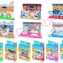 ตัวต่อกีฬาโดราเอม่อน 3 มิติ 6 แบบกล่อง 13x20 ซม.(ลิขสิทธิ์แท้)(1x6)