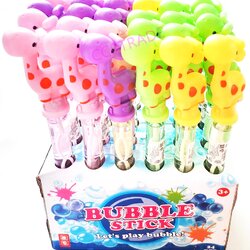 กระบองเป่าฟองยีราฟสีหวาน 36 ซม.(1x24)