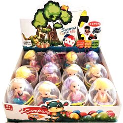 ไข่ตุ๊กตาเจ้าหญิงสีสดกล่อง 25.5 ซม.