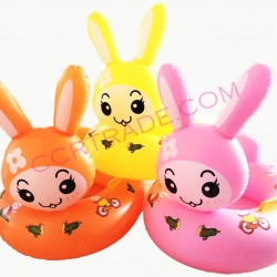 ห่วงสอดขาเป่าลม ลายกระต่าย 66x70 ซม.(1x3)