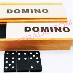โดมิโน่ 28 ชิ้นกล่องไม้ 14.5 ซม.