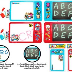 กระดานโดราเอม่อน 2 in 1 ถุง PVC 17x27 ซม.(ลิขสิทธิ์แท้)(1x3)