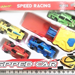 รถแข่ง F1 4 ชิ้น+แท่นยิงกล่อง 18.5 ซม.