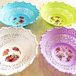 ตะกร้าฉลุสีหวานจัมโบ้ 32 ซม.