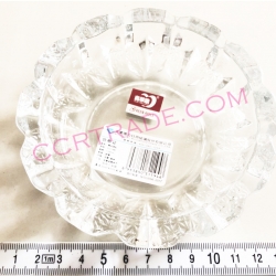 ที่เขี่ยบุหรี่แก้วกลมหยักใหญ่(หนา) 11.5 ซม.