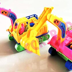 รถตักแม็คโครตีนตะขาบสีสดจัมโบ้ 27 ซม.