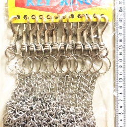 พวงกุญแจโซ่+ตะขอใหญ่แผง (หนา) ยาว 50 ซม.