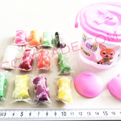 แป้งโด 12 สีกระปุกนาฬิกาใหญ่ 6.5x8 ซม.(มี มอก.)