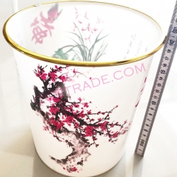 ถังขยะขอบทองจัมโบ้ 20x20 ซม.