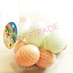 ไข่ไก่+ไข่เป็ด 8 ฟองถุงตาข่าย 14 ซม.