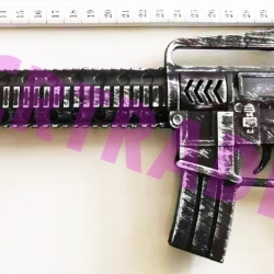 ปืน M16 ลายพราง มีเสียง มีไฟ 42.5 ซม.