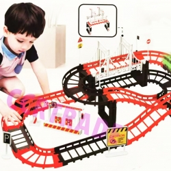 รถจิ๊บซิ่งรางผาดโผน 29 ชิ้นกล่องหิ้ว 33 ซม.(1x3)