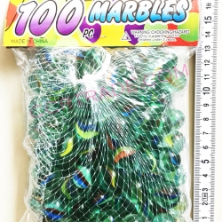 ลูกแก้ว 100 ลูก ถุงตาข่าย 18 ซม.