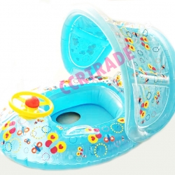 เรือสอดขาเป่าลม มีหลังคากันแดด 65x80 ซม.(งานหนา)(1x3)