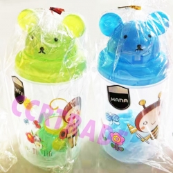 กระติกน้ำหัวการ์ตูน+สายสะพาย 7.5x15 ซม.