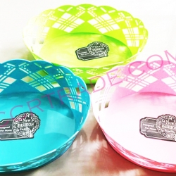 ตะกร้าสานวงรี สีหวาน 20x25.5 ซม.