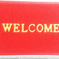 พรมยาง Welcome คละสี ขนาด 38x58 ซม. (1x3)