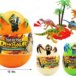 ไข่ไดโนเสาร์เซอร์ไพร์สคละแบบ 12x17 ซม.(1x3)