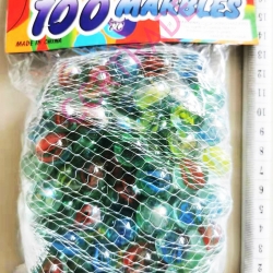 ลูกแก้ว 100 ลูกถุงตาข่าย 18 ซม.