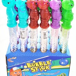 กระบองเป่าฟองมังกรสีสด 36 ซม.กล่อง(1x24)