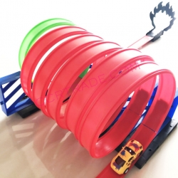 รางตัวต่อรถซิ่งตีลังกา 27 ชิ้นกล่องจัมโบ้ 46 ซม.(1x2)