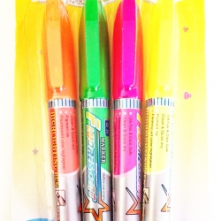 ปากกาไฮไลท์ 4 แท่งแผง