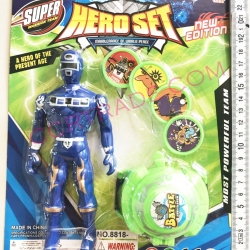 หุ่นเรนเจอร์+นาฬิกายิงเหรียญแผง 24 ซม.