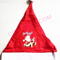 หมวกซานต้าผู้ใหญ่ ลายซานต้า Free size