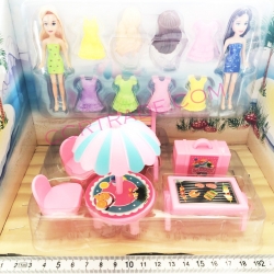 บาร์บี้แต่งตัวปาร์ตี้ชายหาดกล่อง 27.5 ซม.(1x3)