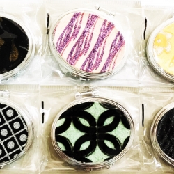 กระจกพับ 2 หน้า 6.5x7 ซม. (ทรงรี)