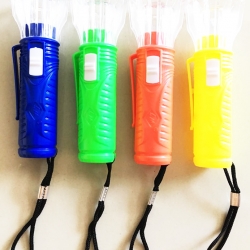 ไฟฉายสีสด+ที่หนีบเข็มขัด 10.5 ซม.กล่อง(1x24)