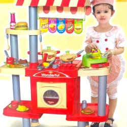 ชุดซุ้มขายอาหารฟ้าดฟู๊ด+แคชเชียร์กล่องใหญ่