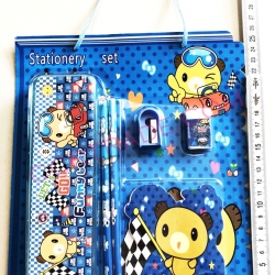 ชุดเครื่องเขียน+กล่องดินสอการ์ตูน 26 ซม.