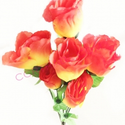 ดอกกุหลาบตูม 7 ดอก ก้านยาว 42 ซม.