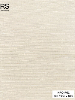 วอลเปเปอร์ สีน้ำตาลเบจ มีกลิตเตอร์สีเงิน NRO-R01