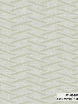 วอลเปเปอร์สไตล์โมเดิร์นลายซิกแซก สีน้ำตาลอ่อนทอง ATI-B08W