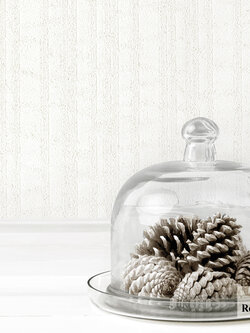 วอลเปเปอร์ สีขาวผสมกลิตเตอร์เงิน KARA-F129W