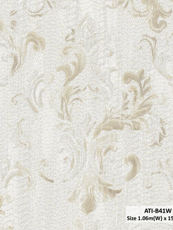 วอลเปเปอร์ลายคลาสสิค สีน้ำตาลอ่อน ATI-B41W